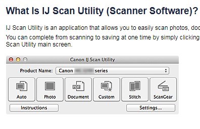 canon ij scan utility install
